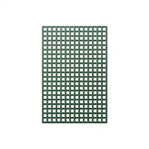 Treillage en bois L.1,5m x l.1m - vert- panneau rectangle, maille carrée 47mm